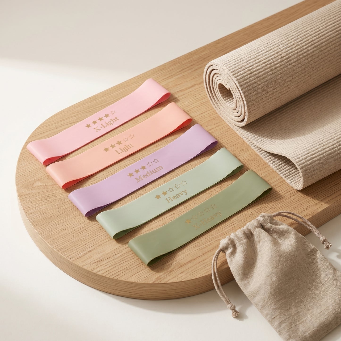 Naryva FlowBands — Resistance Band Set (5 Levels)